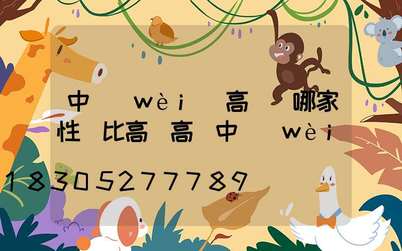 中衛(wèi)高桿燈哪家性價比高(高個中衛(wèi))