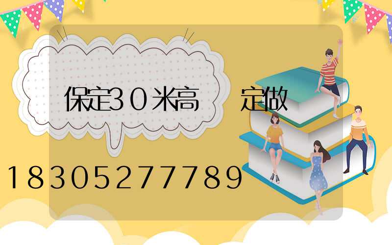 保定30米高桿燈定做