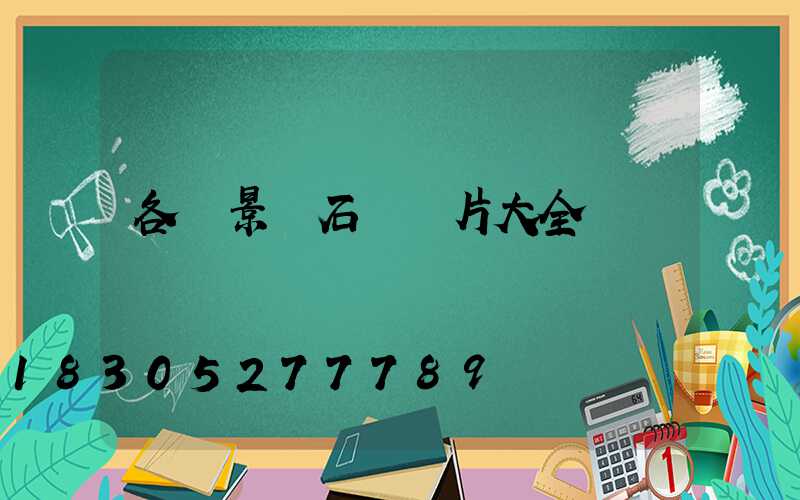 各種景觀石頭圖片大全