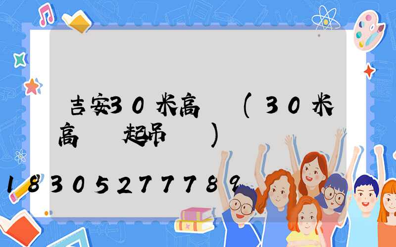 吉安30米高桿燈(30米高桿燈起吊視頻)