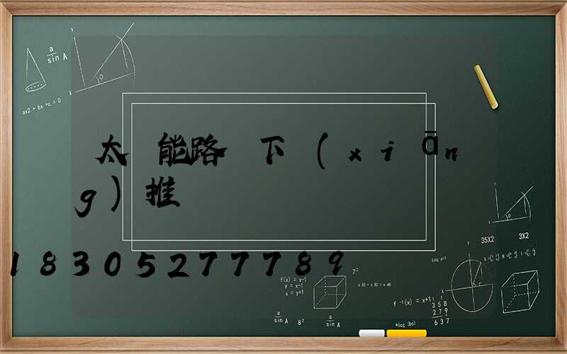 太陽能路燈下鄉(xiāng)推銷