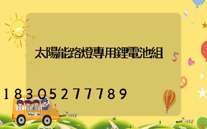 太陽能路燈專用鋰電池組