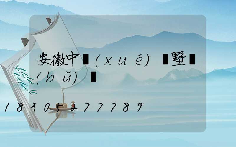 安徽中學(xué)別墅補(bǔ)課