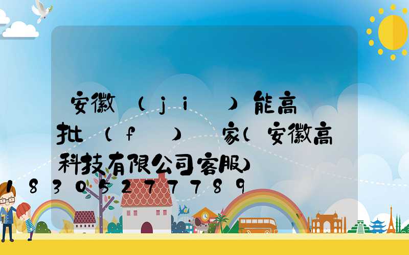 安徽節(jié)能高桿燈批發(fā)廠家(安徽高燈科技有限公司客服)