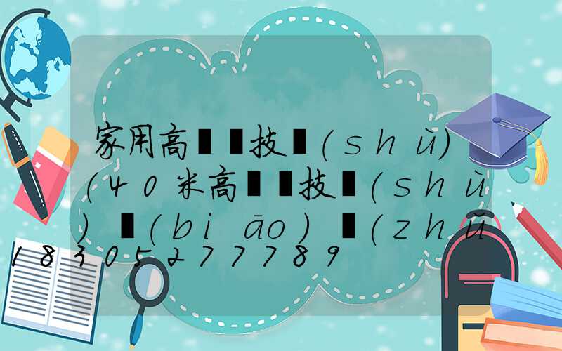 家用高桿燈技術(shù)(40米高桿燈技術(shù)標(biāo)準(zhǔn))