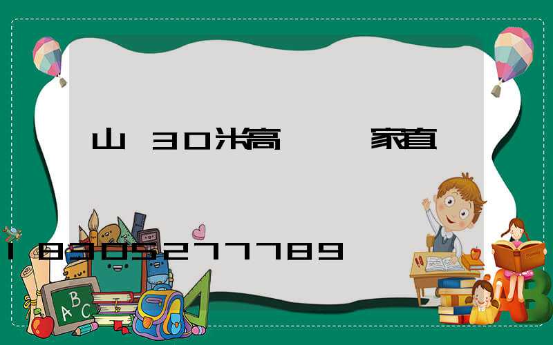 山東30米高桿燈廠家直銷