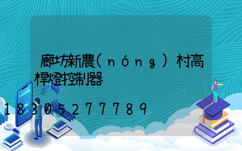 廊坊新農(nóng)村高桿燈控制器