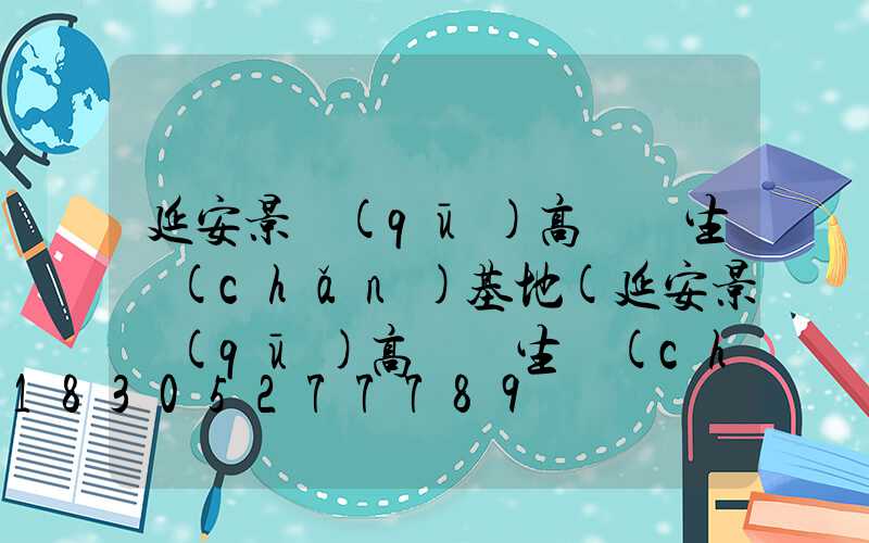 延安景區(qū)高桿燈生產(chǎn)基地(延安景區(qū)高桿燈生產(chǎn)基地在哪)