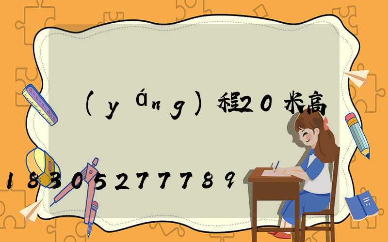 揚(yáng)程20米高桿燈