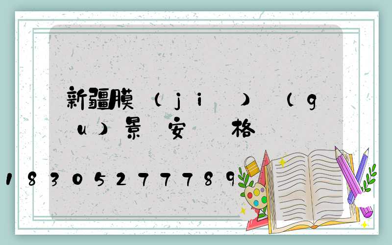 新疆膜結(jié)構(gòu)景觀安裝價格