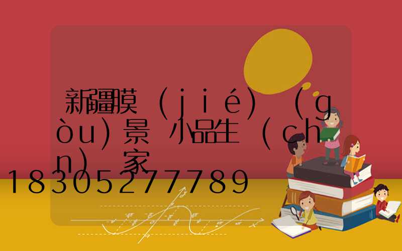 新疆膜結(jié)構(gòu)景觀小品生產(chǎn)廠家