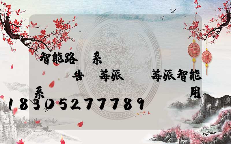 智能路燈系統(tǒng)設計報告樹莓派(樹莓派智能系統(tǒng)設計與應用)