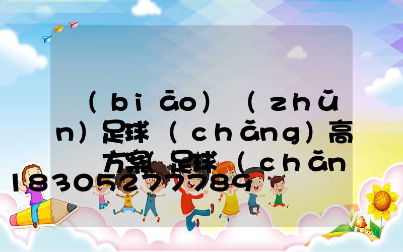 標(biāo)準(zhǔn)足球場(chǎng)高桿燈方案(足球場(chǎng)燈柱高度)