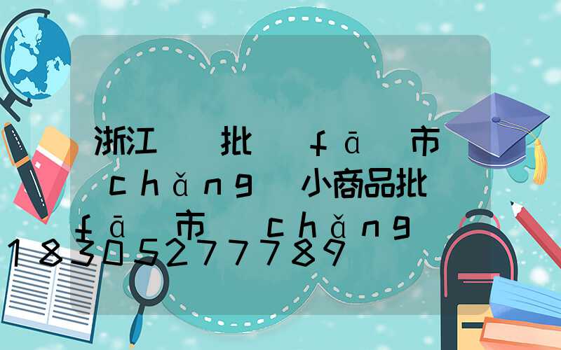 浙江義烏批發(fā)市場(chǎng)小商品批發(fā)市場(chǎng)