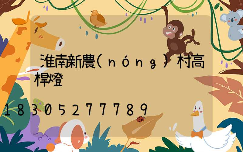 淮南新農(nóng)村高桿燈