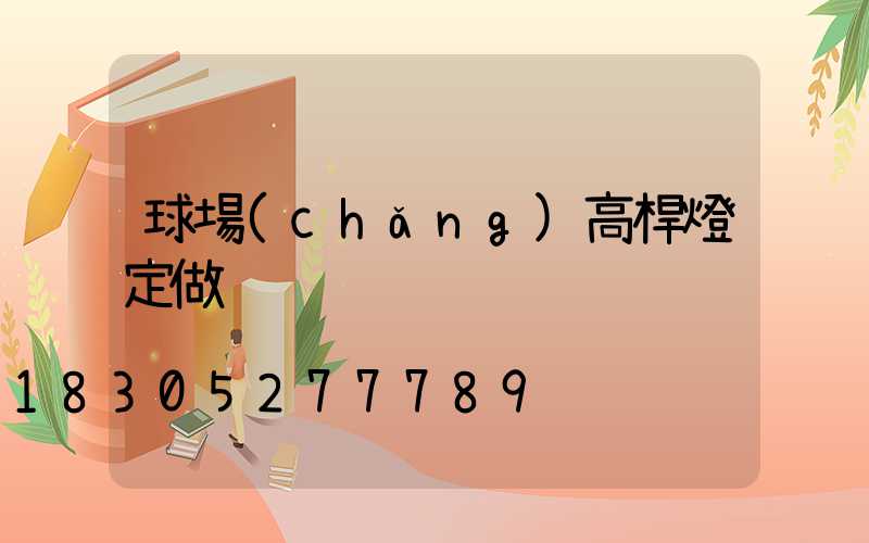 球場(chǎng)高桿燈定做