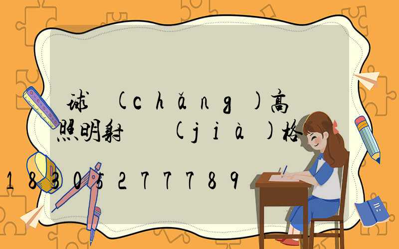 球場(chǎng)高桿燈照明射燈價(jià)格