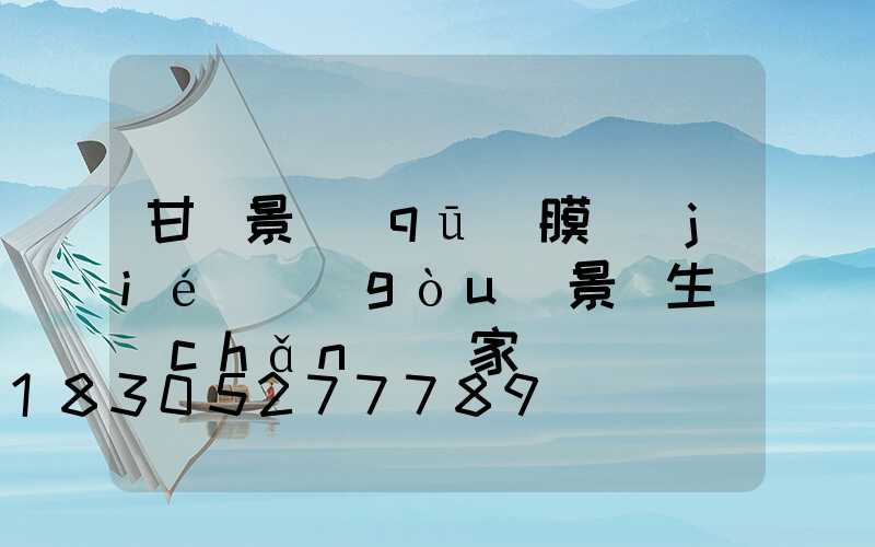 甘肅景區(qū)膜結(jié)構(gòu)景觀生產(chǎn)廠家