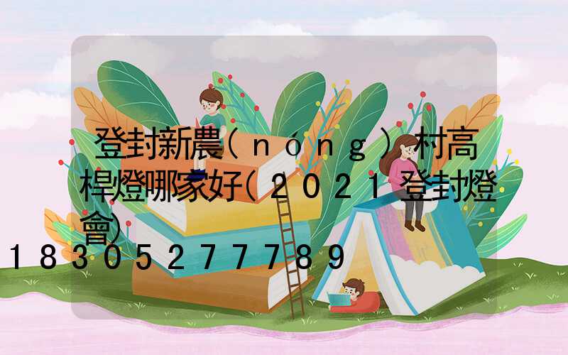 登封新農(nóng)村高桿燈哪家好(2021登封燈會)