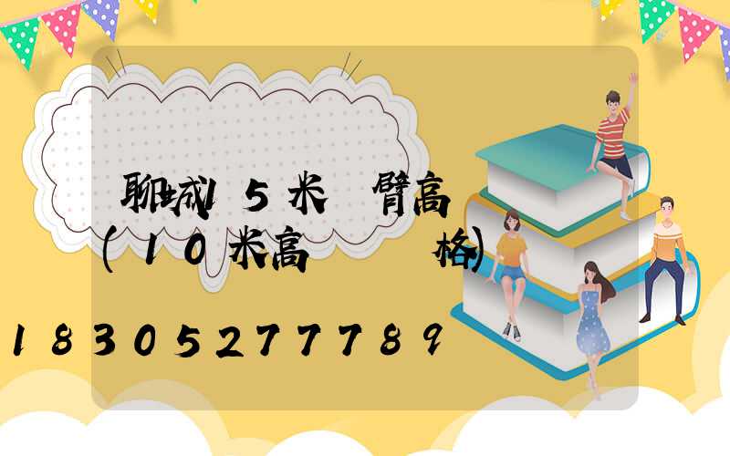 聊城15米雙臂高桿燈報價(10米高燈桿價格)