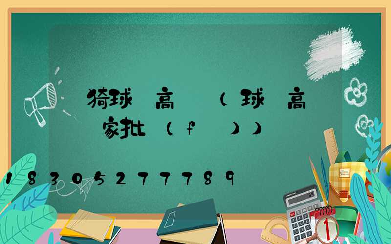 臨猗球場高桿燈(球場高桿燈廠家批發(fā))