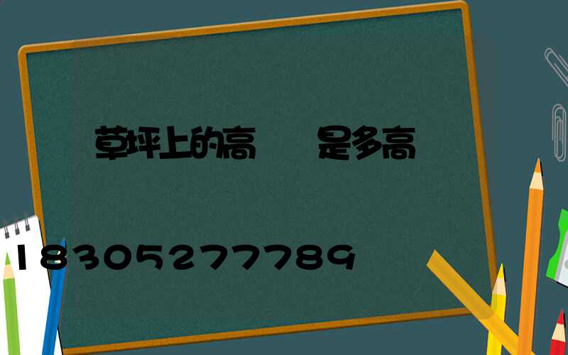 草坪上的高桿燈是多高