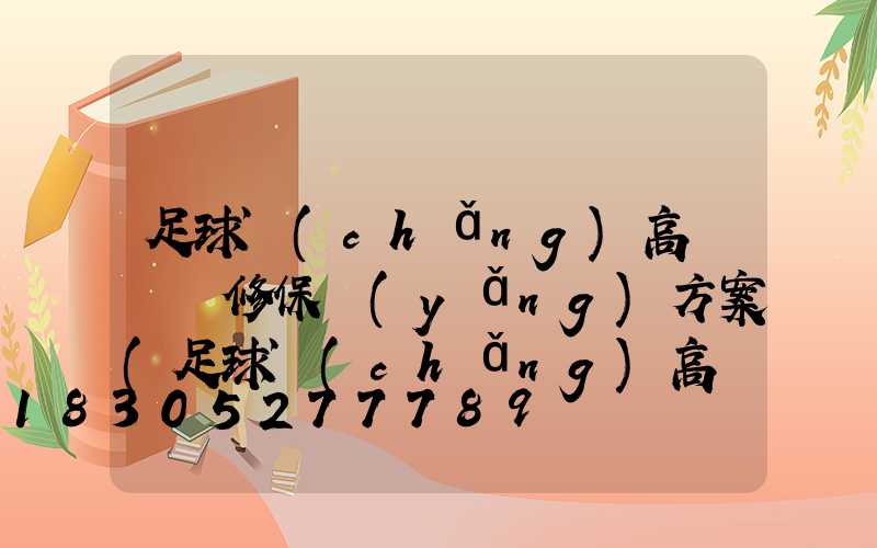 足球場(chǎng)高桿燈維修保養(yǎng)方案(足球場(chǎng)高桿燈維修保養(yǎng)方案怎么寫)