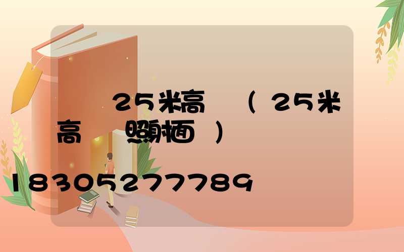 長壽25米高桿燈(25米高桿燈照射面積)