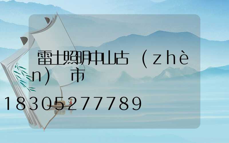 雷士照明中山古鎮(zhèn)門市